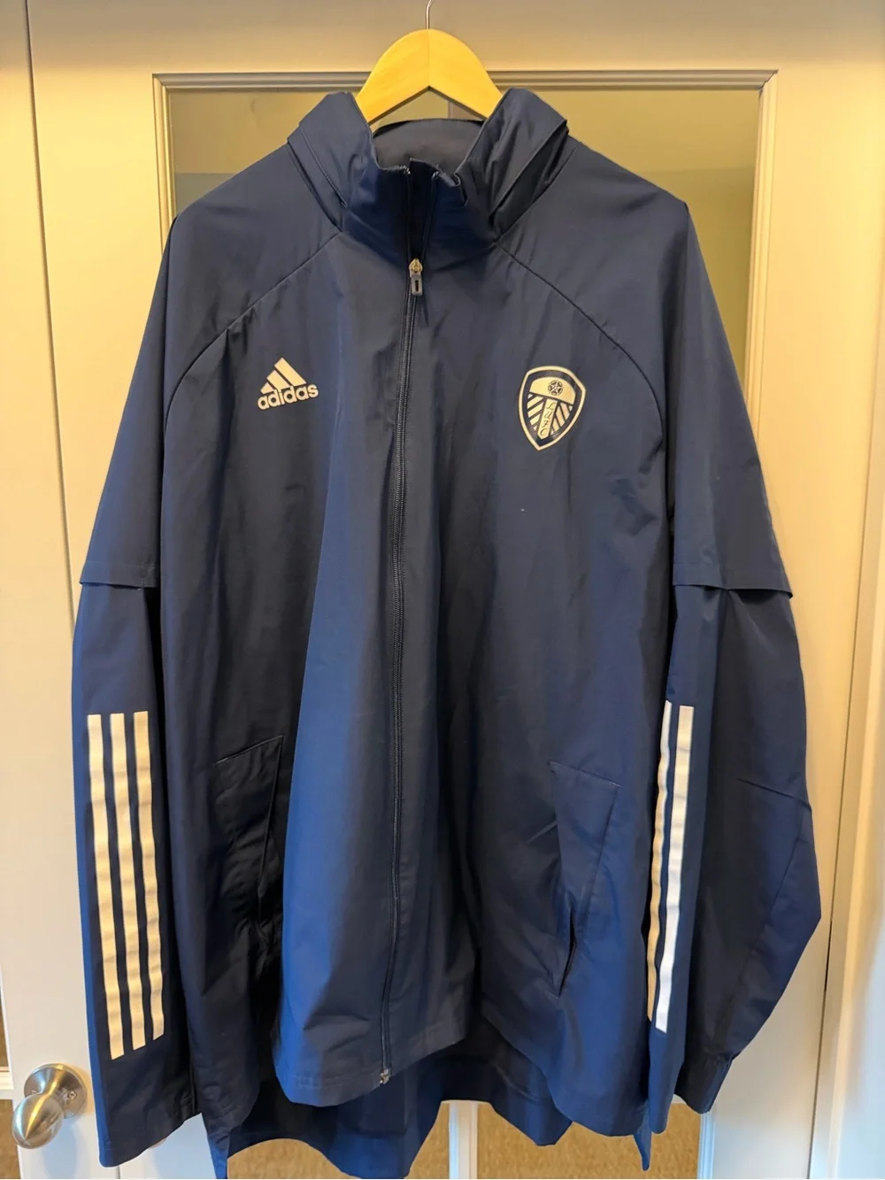 adidas Navy Blue Leeds United Track Jacket